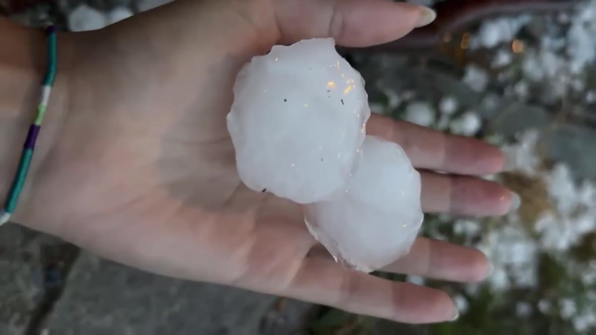 Chicchi di grandine del 28 agosto